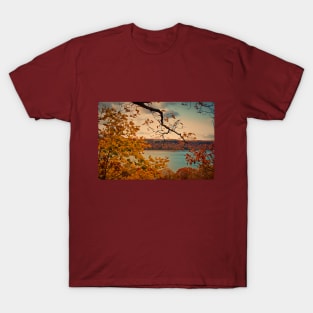 USA. New York. View from Fort Tryon Park at Hudson river. T-Shirt